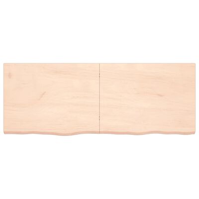 vidaXL Bathroom Countertop 160x60x(2-4) cm Untreated Solid Wood