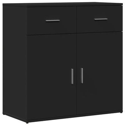 vidaXL Sideboard Black 79x38x80 cm Engineered Wood