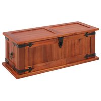 vidaXL Storage Chest 60x25x22 cm Solid Acacia Wood