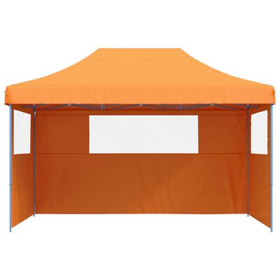 vidaXL Foldable Party Tent Pop-Up with 3 Sidewalls Orange