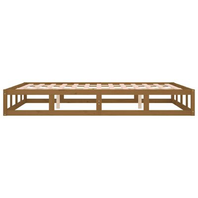 vidaXL Bed Frame without Mattress Honey Brown 200x200 cm Solid Wood