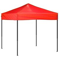 vidaXL Folding Party Tent Red 2x2 m