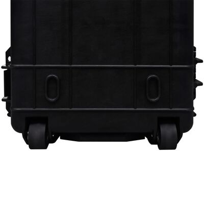 vidaXL Waterproof Plastic Molded Gun Case Trolly Carry Case