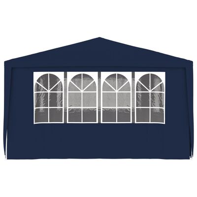 vidaXL Professional Party Tent with Side Walls 4x6 m Blue 90 g/m?