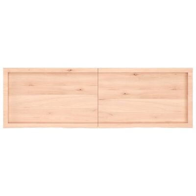 vidaXL Bathroom Countertop 160x50x(2-6) cm Untreated Solid Wood