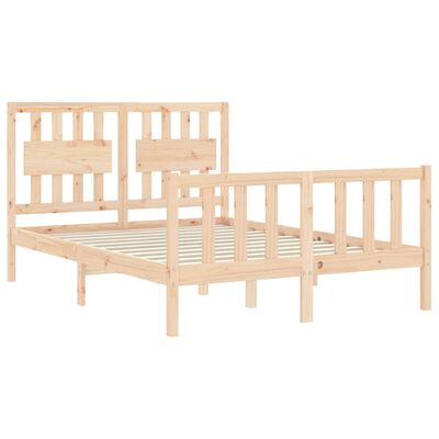 vidaXL Bed Frame without Mattress 120x200 cm Solid Wood Pine