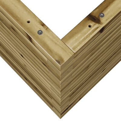 vidaXL Garden Planter 50x50x68.5 cm Impregnated Wood Pine