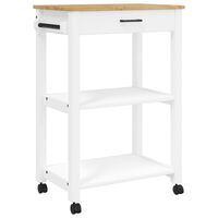 vidaXL Kitchen Trolley MONZA 60x40x90 cm Solid Wood Pine