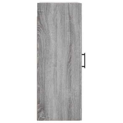 vidaXL Wall Mounted Cabinet Grey Sonoma 34.5x34x90 cm Engineered Wood