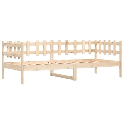 vidaXL Day Bed without Mattress 90x200 cm Solid Wood Pine