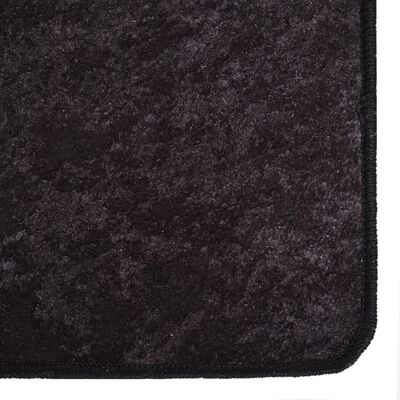 vidaXL Rug Washable 80x150 cm Anthracite Anti Slip