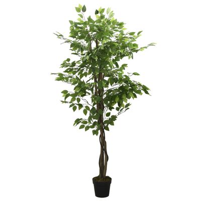 vidaXL Artificial Ficus Tree 1260 Leaves 200 cm Green