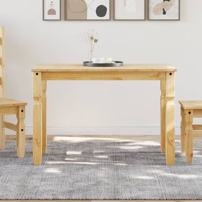 vidaXL Dining Table Corona 112x60x75 cm Solid Wood Pine