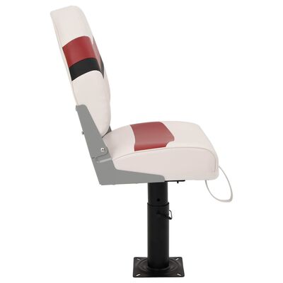 vidaXL Boat Seat with Pedestal Height Adjustable 360° Rotatable