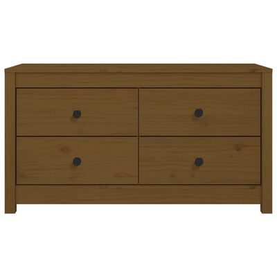 vidaXL Side Cabinet Honey Brown 100x40x54 cm Solid Wood Pine