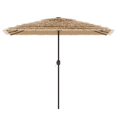 vidaXL Garden Parasol with Steel Pole Brown 300x200x250 cm