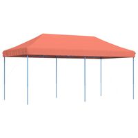 vidaXL Foldable Party Tent Pop-Up Terracotta 580x292x315 cm