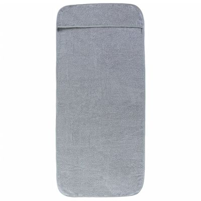 vidaXL Beach Towels 2 pcs Grey 75x200 cm Fabric 400 GSM