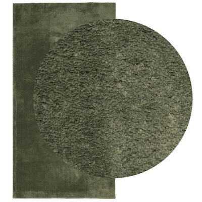 vidaXL Rug HUARTE Short Pile Soft and Washable Forest Green 80x150 cm