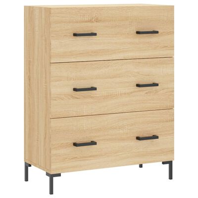 vidaXL Sideboard Sonoma Oak 69.5x34x90 cm Engineered Wood