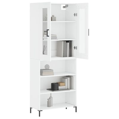 vidaXL Highboard White 69.5x34x180 cm Engineered Wood