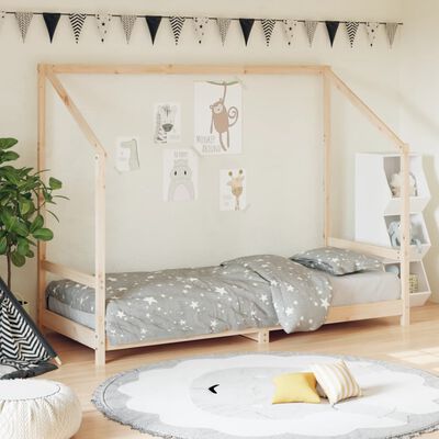 vidaXL Kids Bed Frame 80x200 cm Solid Wood Pine