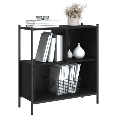 vidaXL Bookcase Black 72x28x77.5 cm Engineered Wood