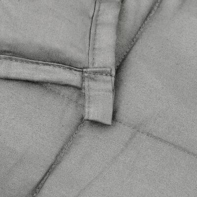 vidaXL Weighted Blanket Grey 200x220 cm 13 kg Fabric