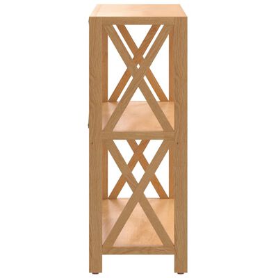 vidaXL 3-Tier Shelf 80x30x78 cm Solid Wood Oak