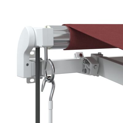 vidaXL Automatic Retractable Awning Burgundy 400x300 cm