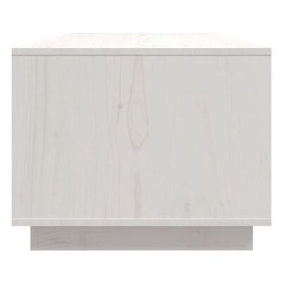 vidaXL Coffee Table White 110x50x40 cm Solid Wood Pine