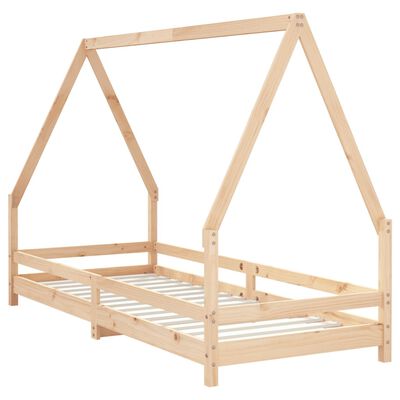 vidaXL Kids Bed Frame 80x200 cm Solid Wood Pine