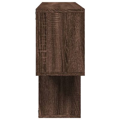 vidaXL Wall Shelf Brown Oak 100x20x53 cm Engineered Wood