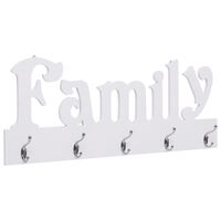 vidaXL Wall Mounted Coat Rack FAMILY 74x29.5 cm