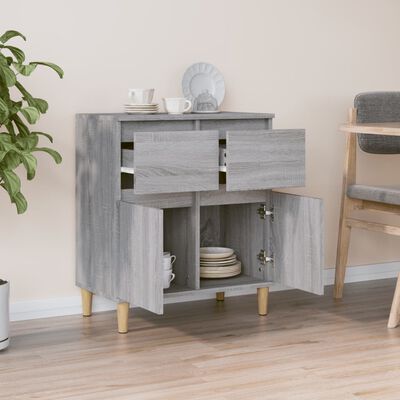 vidaXL Sideboard Grey Sonoma 60x35x70 cm Engineered Wood