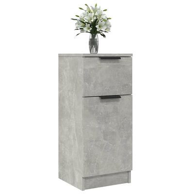 vidaXL Sideboard Concrete Grey 30x30x70 cm Engineered Wood