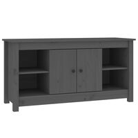 vidaXL TV Cabinet Grey 103x36,5x52 cm Solid Wood Pine