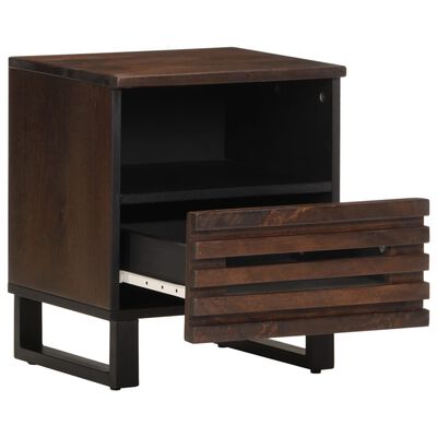 vidaXL Bedside Cabinet 40x33x46 cm Solid Wood Mango