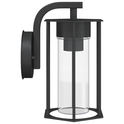 vidaXL Outdoor Wall Light Black Stainless Steel