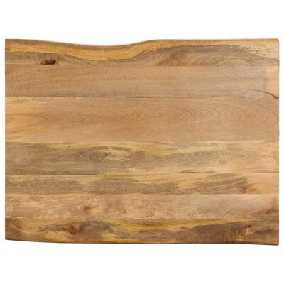 vidaXL Table Top 90x80x2.5 cm Live Edge Solid Wood Mango