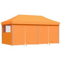 vidaXL Foldable Party Tent Pop-Up with 4 Sidewalls Orange