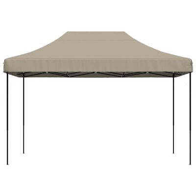 vidaXL Foldable Party Tent Pop-Up Taupe 410x279x315 cm