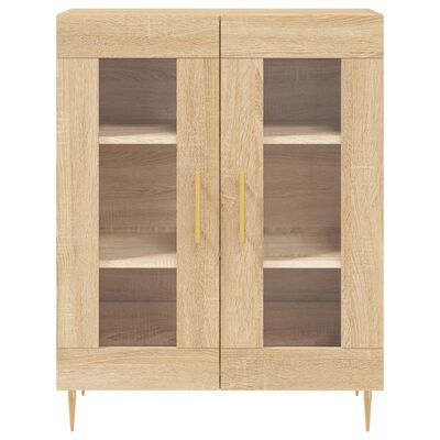 vidaXL Sideboard Sonoma Oak 69.5x34x90 cm Engineered Wood