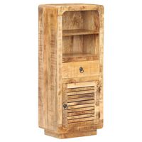 vidaXL Highboard 45x32x110 cm Rough Mango Wood