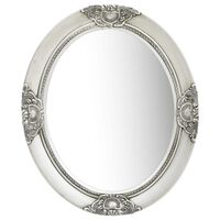 vidaXL Wall Mirror Baroque Style 50x60 cm Silver