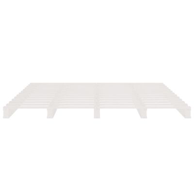 vidaXL Pallet Bed without Mattress White 120x200 cm Solid Wood