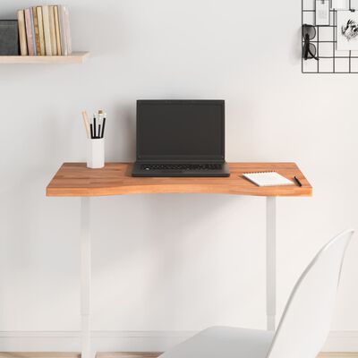 vidaXL Desk Top 80x(36-40)x2.5 cm Solid Wood Beech