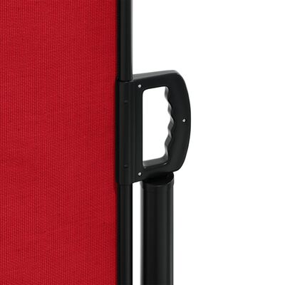 vidaXL Retractable Side Awning Red 120x600 cm