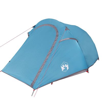 vidaXL Camping Tent Tunnel 2-Person Blue Waterproof