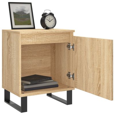 vidaXL Bedside Cabinets 2 pcs Sonoma Oak 40x30x50 cm Engineered Wood